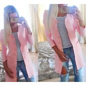 heißes Verkauf Europa und Amerika neue Mode Damen einreihig Mantel Süssigkeiten Farbe Mantel Damen Trenchcoat