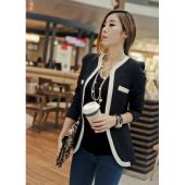 Mode Herbst Winter Lockere Blazer Jacke Damen slim welle v Hals Knopf Blazer Feminino Damen Mantel Blazer