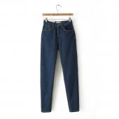 kostenLoser Versand neue schlanke Stift Hose Vintage hohe Taille Jeans neue Damen Hosen in voller länge Hose los cowboy