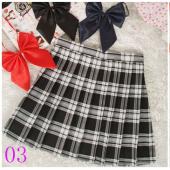 kostenLoser Versand neue Röcke Damen heiß Verkauf preppy Stil der Japanischen schule uniform karierten hohe Taille