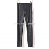 neue Mode pu Leder Leggings Frühjahr elegante Damen wild schlanke Stift Hosen füße LederHosen Markendesigns