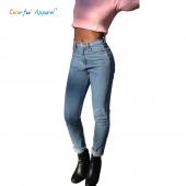 222 Frühjahr neue Damen b hohen cowboy Harem Hose Vintage cowboy in voller länge Hose los cowboy Hose