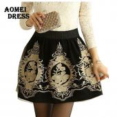 Schwarze grunge faldas Röcke Stickereien Vintage Damen xxl retro Mini tüll Rock tragen Damen im büro zu arbe