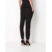 heißes Verkauf free Marke Locker Damen Hosen Einfarbig Tunnelzug elastischen Bund bequem in voller länge Chiffon