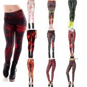 Schwarze Milch der neuen Schwarzen splatter Print Damen Gamaschen fitness Dünne lange Frau leggins kdk1393