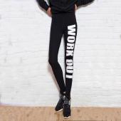 heißer Mode wohl Damen Training fit Geschenk eng anliegende Hosen trainieren tu es Print Sport