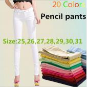 heiß Jeans Damen neue Damen Hose sexy Frühjahr elastischen Süssigkeiten Farbige Stift Hose Jeans Hosen