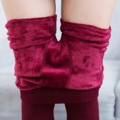 heiß außerdem Kaschmir Damen leggins casual Winter warm Faux jeggings Hochelastischen Dicke Hose fitness Sport