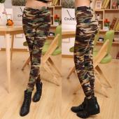 Frühjahr Sommer Damen Sport Leggings fitness Camouflage Hose 100% Baumwolle leggins Hochelastischen