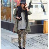 sexy Camouflage Punk Damen Sport Militärischen neun Leggings für Damen Print ein Gamaschen fitness graffiti