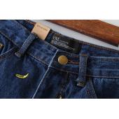 Mode Damen Koreanischen Sommer Banane Blume Stickereien Baumwolle Curling plus Size casual weibliche Taille Denim