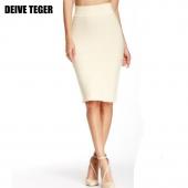 deive teger Grosshandel Versandkosten neues Pflaster Knielange Röcke Rock Damen 10 Farben 60cm hl1186