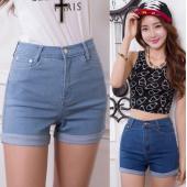neue Mode Damen und Jeans Sommer hohe Taille stretch Denim Shorts Jeans Shorts Koreaner lässig Fraue