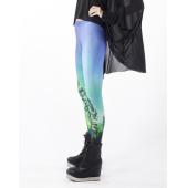 die xl Damen sexy Universum Galaxy Leggings Aurora skye Leggings Hose elastizität Mode Raum fallen