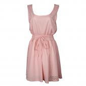 sexy Damen Ärmellose Kleider slim leere Weisse Damen Sommerkleid Lady 2 Color Chiffon Mini Kleider Vestidos