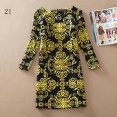 new Vintage Kleider Mode Damen Kleidung Winter Print Vestidos Femininos Herbst Kleidung casual 4xl plus Size Kleid