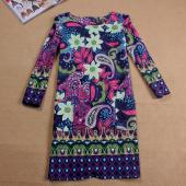 new Vintage Kleider Mode Damen Kleidung Winter Print Vestidos Femininos Herbst Kleidung casual 4xl plus Size Kleid