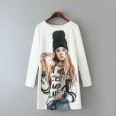 heißes Verkauf Mode lg 453143 in Europa und den USA Luft Digitaldruck handgerät Rivet Schönheit Muster slim Kleid