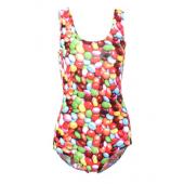 ost Strick x 303 neue Damen Badekleidung simpson Kopf Print Badeanzug ein Stück sexy Bodysuit Versandkosten Baden