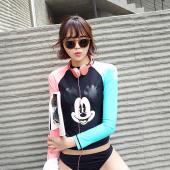 neue Badeanzug für Damen Badeanzüge lange Ärmel plus Size Badeanzüge monokini Badehosen Maios kostüm da bagno