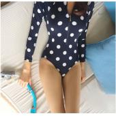 heiß und sexy Damen mit langen Ärmeln Hautausschlag wachen Lady ein Stück Bademode Badeanzug Neoprenanzug surfen tragen