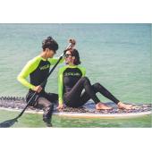 neu gestaltete Damen zwei Stücke lange Ärmel Bademode Badeanzug sexy Badeanzug Hautausschlag wache Neoprenanzug surfen