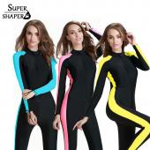 tauchen Overall Damen Hautausschlag wache Strand weichen patchword Beachwear rashguard schnorcheln Langarm Hemd surfen
