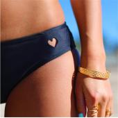 neuankömmlinge sexy Damen Badekleidung liebe Herz rausgeschnitten Brasilianischen Bikini Bottom
