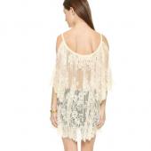 saida de praia Strand Vertuschung pareo playa Vertuschung war Kleid Vestido livre Bikini tragen Badehosen Weisser Spitze