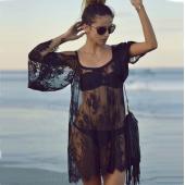 saida de praia Strand Vertuschung pareo playa Vertuschung war Kleid Vestido livre Bikini tragen Badehosen Weisser Spitze