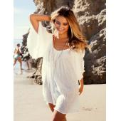 neue sexy Sommer Lose Strand Vertuschung Mode Weisse Badehosen Vertuschung Damen Strand tunika Bikini Vertuschen