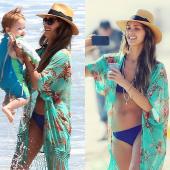 sexy Damen und Chiffon kaftan Bikini Vertuschung Strand Dress Badehosen Kimono Strickjacke