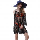 die Ärmel Damen Spitzen neuheit Bluse Sommer Mode sexy Locker die Bluse aus der Schulter