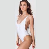 ein Stück Badeanzug Summer Style hohen schnitt rückenfrei Top Badehose sexy Bodysuit Damen Schwarz Weiss Rote Bade