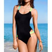 Sommer Damen ein Stück Badeanzug sexy Ärmellose Verband Badeanzug plus Size Badehosen s xl