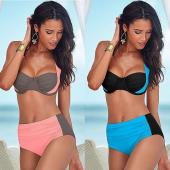 neue Damen hohe Taille Badeanzüge Bikini Set Drücken die Badehosen Verband Badeanzüge