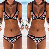 heiße Damen Bikinis Set neuen Bikini teilen Baden Digitaldruck Floral Bademode weibliche Person Bikini Verband
