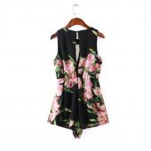 Sommer süß Chiffon Floral Strampler Womens Sommer Playsuits Overall auf Versandkosten Zurück