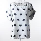 die xxl Chiffon Bluse Bestseller Vintage Damen Blusen Sommer Locker Tier gedruckten Chiffon weiche kleine Mädchen