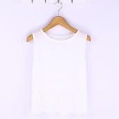 plus Size 6 Farben Sommer Damen beim Top Chiffon Blusen Tank Ärmellose Hebt Hemd lässig Feminina