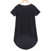 neuer Damen sexy Chiffon Kurzarm T Shirts lässig Lockere Sommer höchstens überGrosses T Shirt