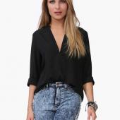 plus Size Büste 140 cm neue Mode Frühling lange Ärmel Hals Chiffon Vintage T Shirt Tops the 4xl 6xl T Shirt