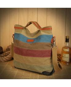 neue streifen vintage Damen Schultertasche Umhängetasche Damen leinwand Handtasche Damen Handtaschen patchwork