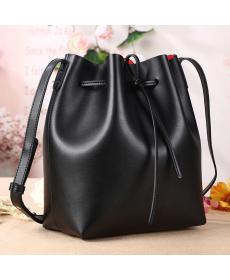 neue Damen Umhängetasche tunnelzug eimer Tasche hochwertigen pu Leder Handtasche mit logo bedruckt Groß