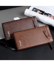 Marke Herren Business casual lange Brieftasche Reißverschluss vielseitige Kupplung Tasche Herren feste hohe