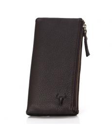 Echtes Leder Reißverschluss Veranstalter Brieftaschen Herren Damen öl Wachs Leder Geldbörse Hip