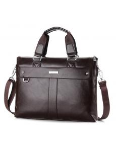 Herren Casual Aktentasche Business Schultertasche Leder Messenger Bags Computer Laptop Handtasche Tasche