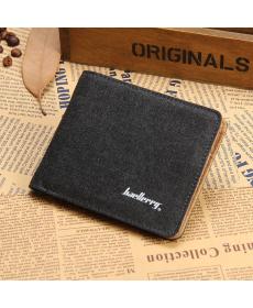 klassische Schwarz Braun Fashion Qualität Herren Geldbörsen Leinwand ReißverschlussTasche Foto