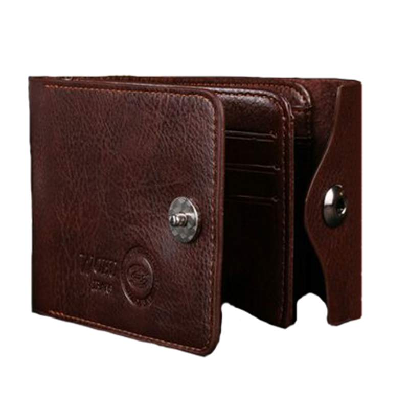 Herren Faux Leder Bifold Brieftasche Braun Gutschrift Identifikation karten halter Schlanke Neue Design Geldbörse
