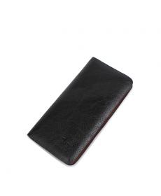 kreuz ochse modedesign echtem Leder Herren Brieftaschen Geschäftsleute lange Brieftasche Reißverschluss